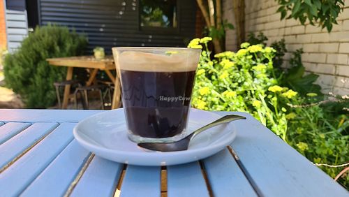Iced long black at Olivia's Pantry in Kyneton