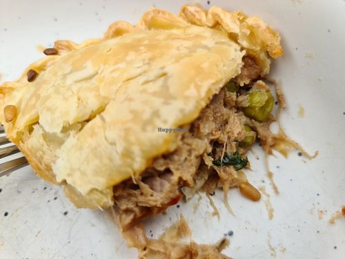 Inside the jack fruit pie at Olivia's Pantry in Kyneton
