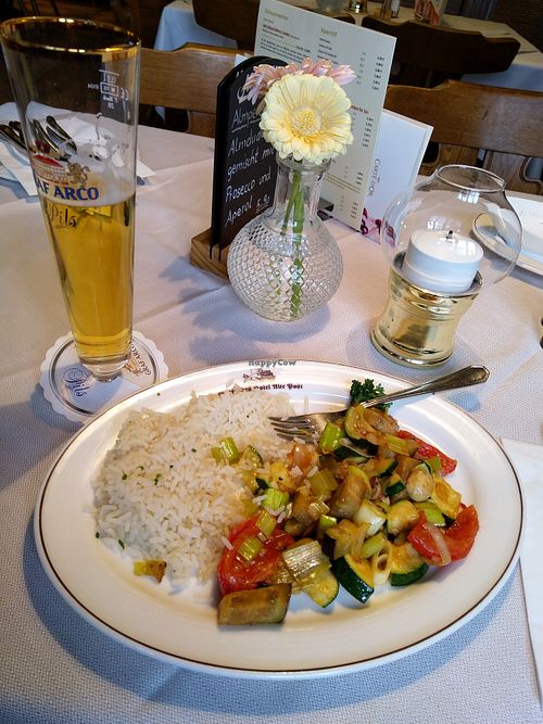 grilled vegetables at Alte Post in Bad Birnbach