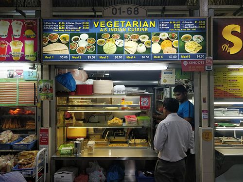 Stall front unit #01-68 at AS Indian Cusine in Central Singapore