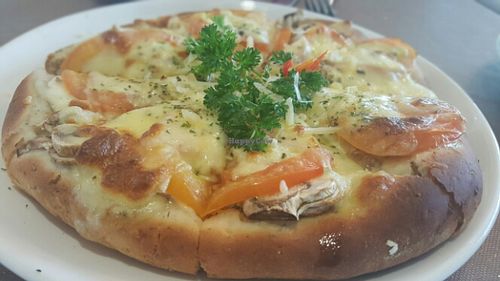 Mushroom Pizza at De Sky Garden in Petaling Jaya
