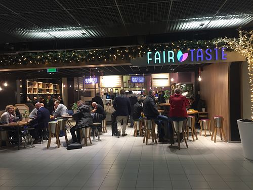 Front of the cafe  at AMS - Fair Taste in Schiphol