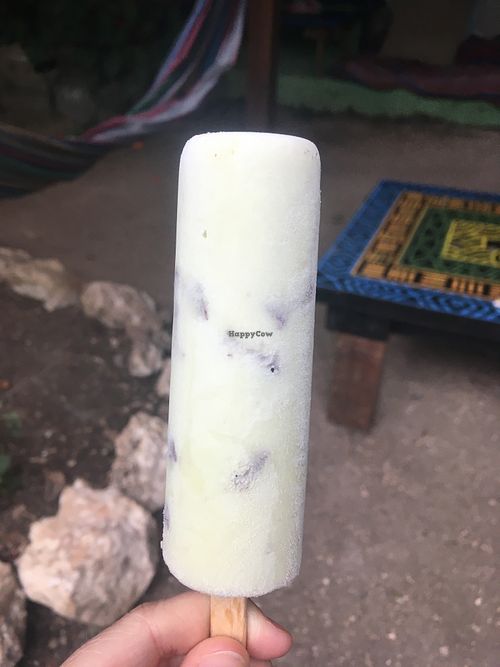 Mint choc chip ice cream at Ciao Cacao Hostel & Cafe in Flores