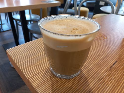 Soya milk latte at Crêpeaffaire in Bromley