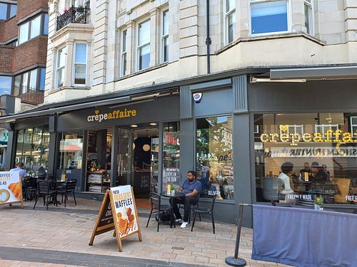 Outside at Crêpeaffaire in Bromley