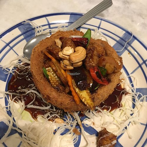 yam ring at Kam Yan Vegetarian Restaurant in Seri Kembangan