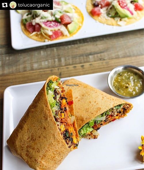 Vegan Chorizo BYO Burrito at Toluca in Dallas