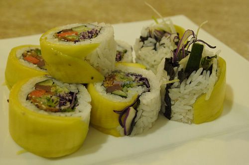 Forgot what's the name of this sushi but its really nice! at Shiang Hai Vegetarian's Restaurant in Petaling Jaya