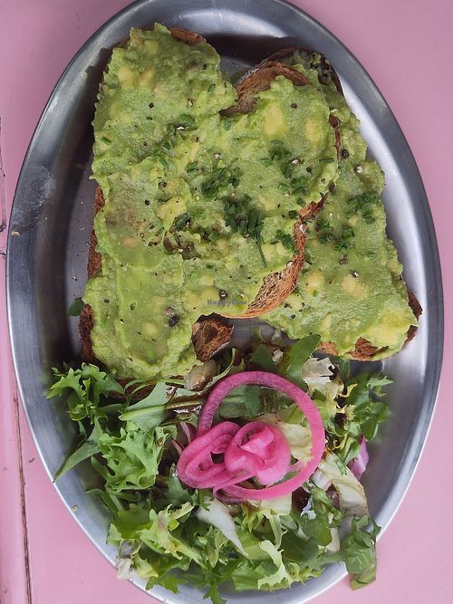 Avocado toast (10€) at Café du Sablon in Brussels