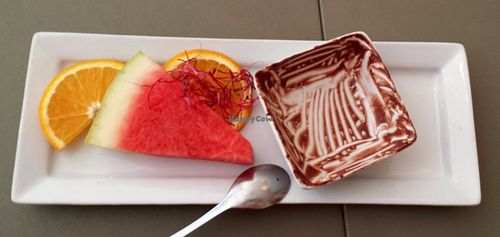 Chocolate mousse was so delicious that I forgot to take a picture before :) at Cafe N in Copenhagen