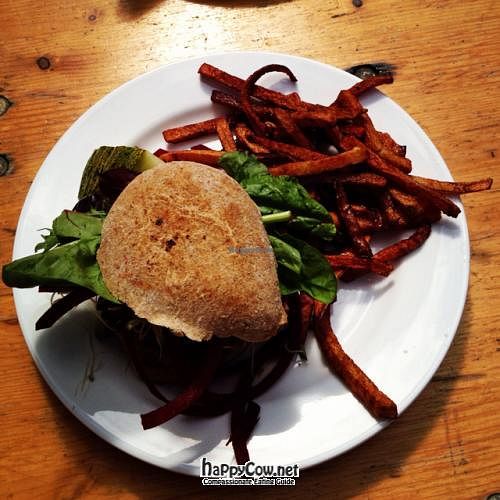 vegan burger  at Cafe N in Copenhagen