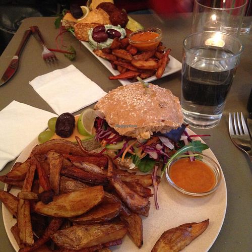 hamburger at Cafe N in Copenhagen