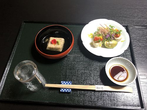 Dinner course  at Sakaguchirou in Osaka