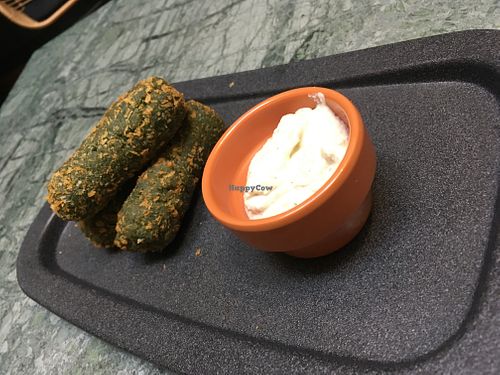 Appetizers croquettes  at The Green Affair - Chiado in Lisbon