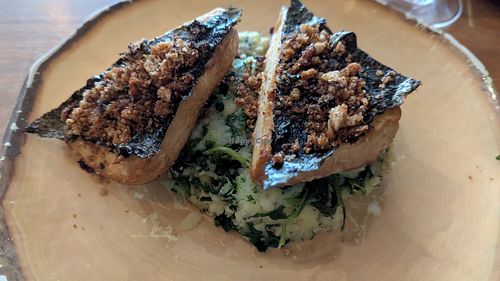 Tofu Lagareiro at The Green Affair - Chiado in Lisbon