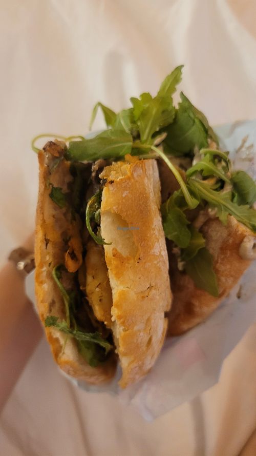Truffle sauce sandwich at Pans & Company - Gran Vía in Madrid