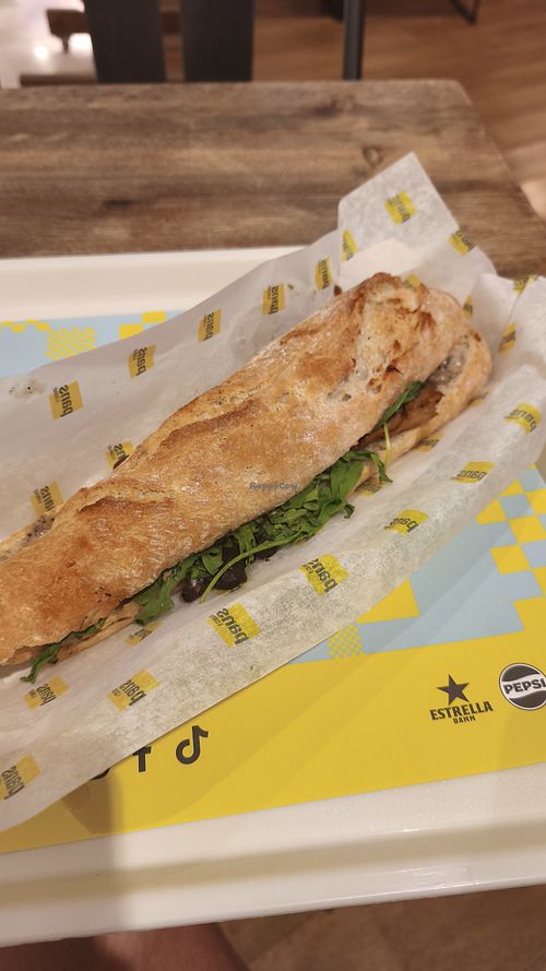 Sandwich trufado de Heura at Pans & Company - Plenilunio in Madrid
