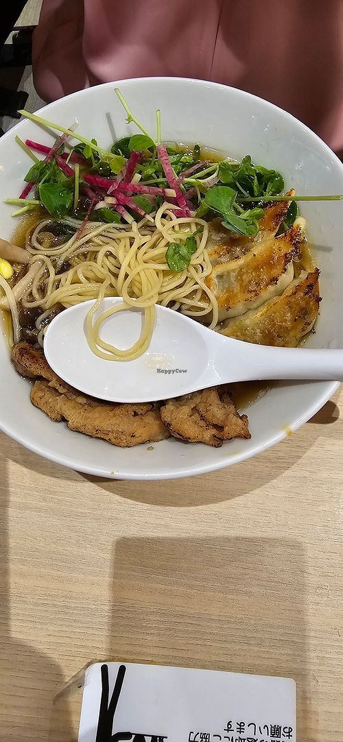 Ramen with Gyoza. Delicious at NRT - T's Tantan - T1 in Narita