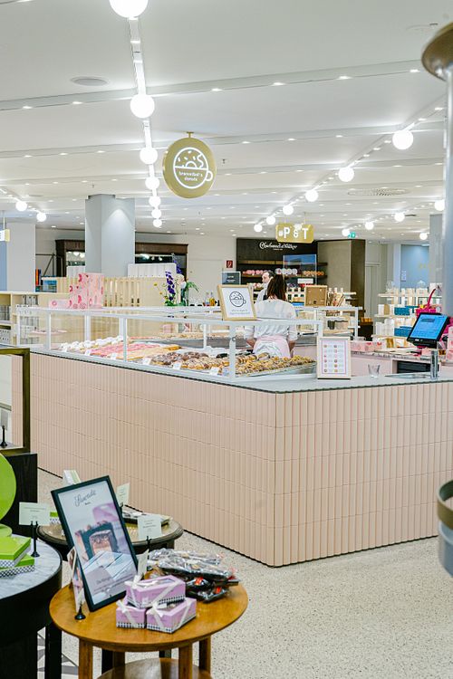 inside KaDeWE at Brammibal's Donuts - KaDeWe in Berlin