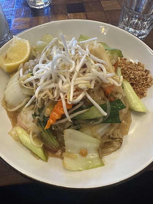 Vegan and gluten free pad Thai   at Thai @ Kiama in Kiama