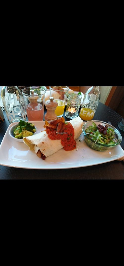 vegan burrito at Lilly Jo in Basel