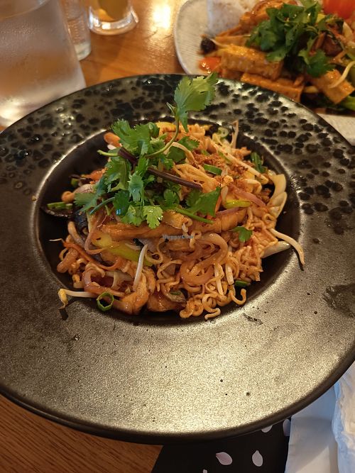 Vegan steer fried noodles at Dao Vietnamese Street Food in Athens