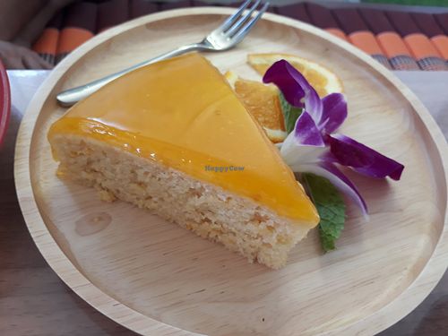 Vegan orange cake at Horizon Cafe in Koh Samui