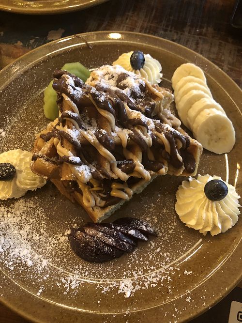 Chocolate waffles  at Palo Verde in Prague