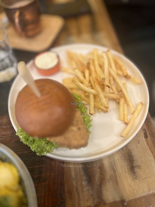 Chicken burger   at Palo Verde in Prague