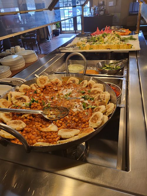Chickpea dish at Zaika Indian Cuisine in Austin