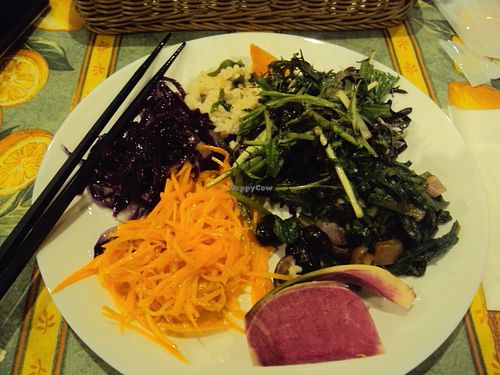 Veggies at Emico's Vegetable Buffet in Oita