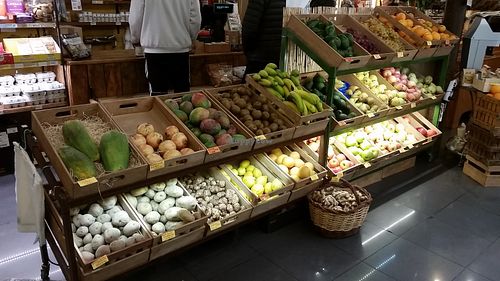 Fresh fruits and veggies  at Molsa in Barcelona