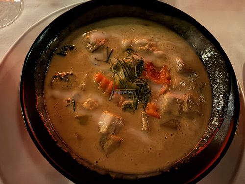 Veggie curry at Black Ginger in Gustavia