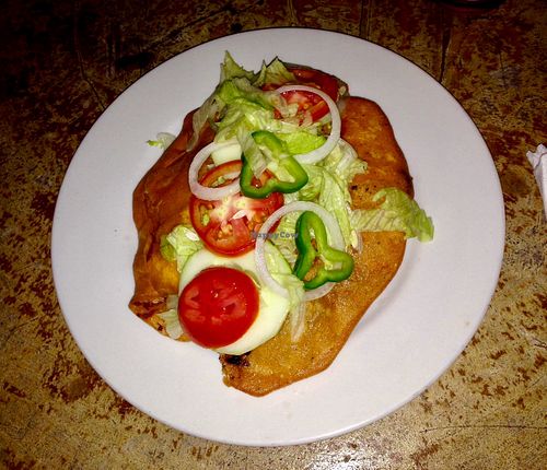 Soya meat enchilada  at Comedor Julias in Ometepe
