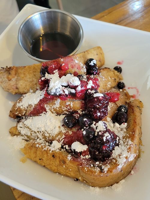 French toast at Karma in Jaco
