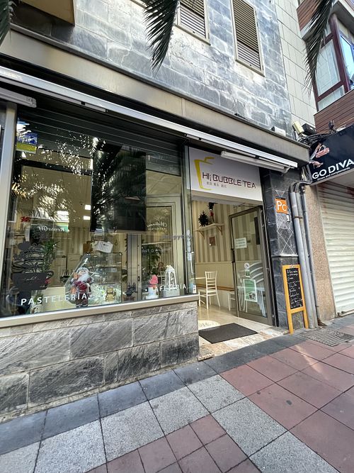 From outside  at Hi! Bubble tea Patisserie in Gran Canaria