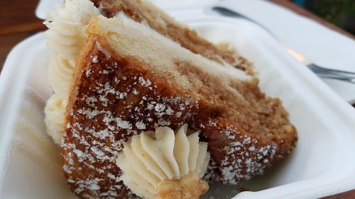 Cinnamon roll cake at Back To Eden Bakery in Portland