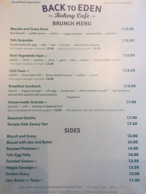 Brunch  at Back To Eden Bakery in Portland