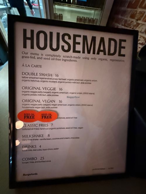 Menu April 2025 at Burgerlords - Highland Park in Los Angeles