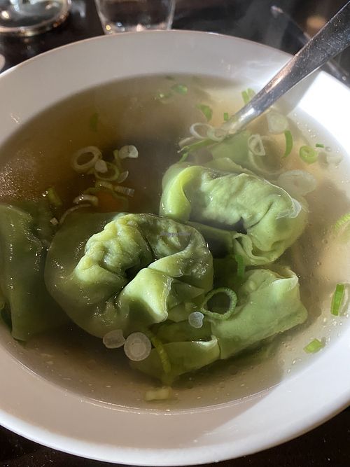 Wonton soup  at Din Tai Fung - 46th St in Seattle