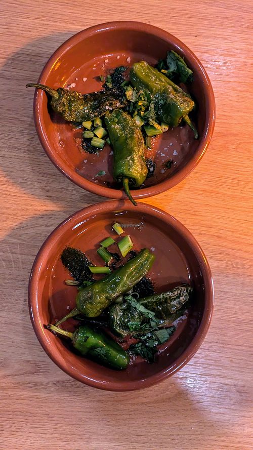 Padron peppers at Whins Kitchen in Wheelton