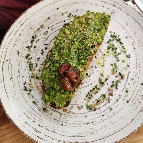 Avocado toast at Fika Brunch Shop in Caldes De Montbui