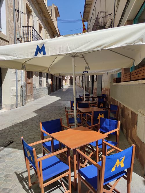 Outside at Fika Brunch Shop in Caldes De Montbui