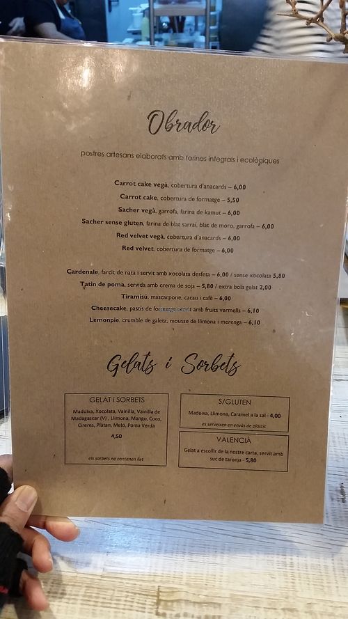 Menu at Fika Brunch Shop in Caldes De Montbui