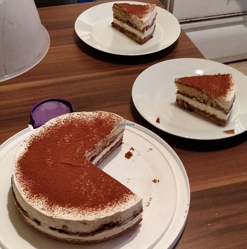 Delicious tiramisù cake I ordered on their website! at Epicerie Muscade in Montreal