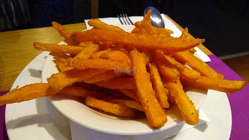 Sweet potato fries at Ambleside Youth Hostel in Ambleside
