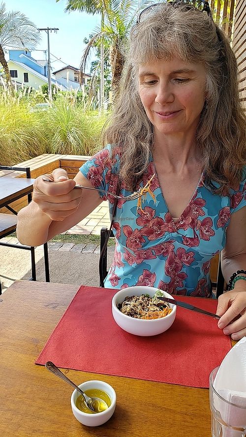 Salad at Clara Clareou in Garopaba