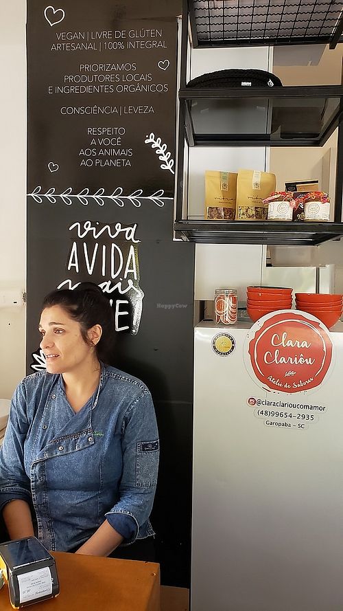 Chef Clara at Clara Clareou in Garopaba