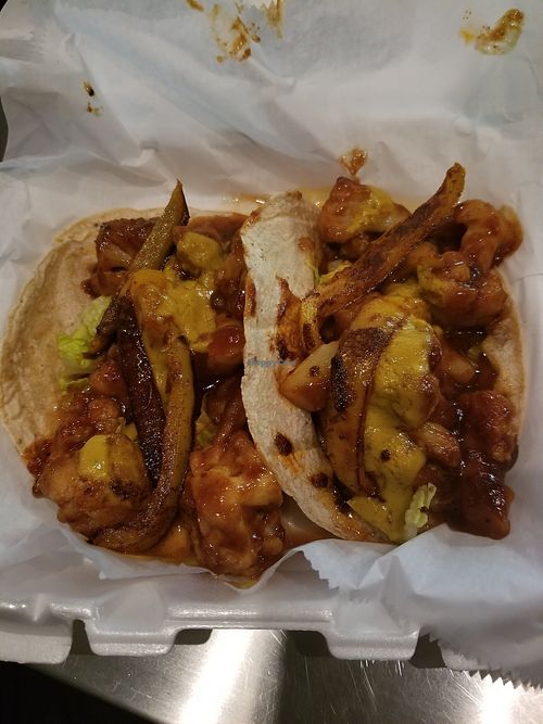 Yahuah cauliflower tacos. at Vegan Snack Shack in New Orleans