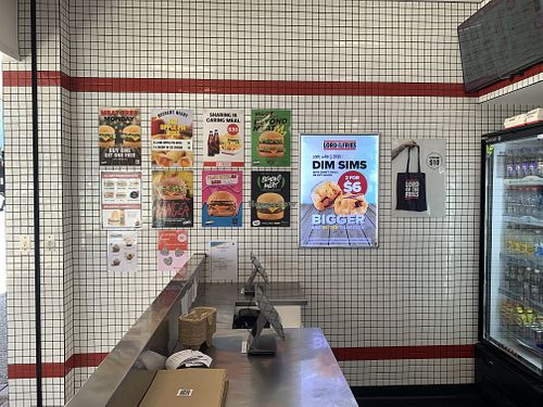 wall menu  at Lord of the Fries in Fortitude Valley